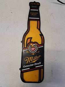 lot 1356 image: Miller Genuine Draft Beer Wall Dcor