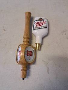 lot 1359 image: Lot of (2) Miller High Life Beer Taps