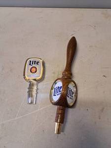 lot 1360 image: Lot of (2) Miller Lite Beer Taps