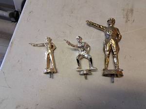 lot 1372 image: Lot of (3) Police Officer Trophy Tops