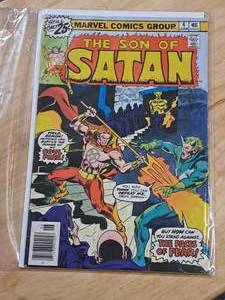 lot 1422 image: Marvel Comics 4_June The Son of Satan Comic Book
