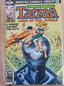 lot 1454 image: Marvel Comics #28 Tarzan Lord of the Jungle - A Savage Against The City Comic Book