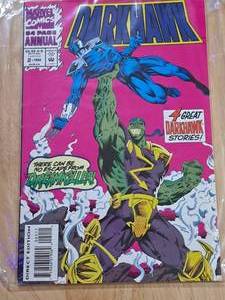 lot 1471 image: 1993 Marvel Comics 64 Page Annual Darkhawk Comic Book