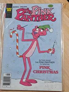 lot 1485 image: 1978 Whitman Comics The Pink Panther - Pink Christmas Comic Book