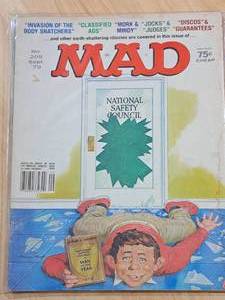 lot 1517 image: 1979 No. 209 Sept Mad - National Safety Council Comic Book