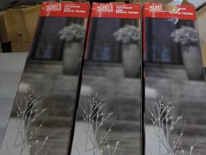 lot 59 image: 3 Lighted Birch Trees...