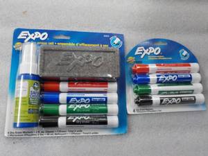 lot 66 image: Expo Dry Erase Set and Markers...