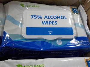 lot 84 image: HoCleans Case of 1200 Alcohol Wipes...