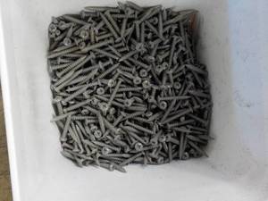 lot 150 image: 3 Pails of Screws, Nails, and more...