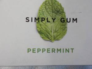 lot 155 image: Simply Gum Peppermint Gum...