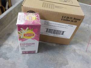 lot 289 image: 6 Boxes Lipton Energize Earl Grey B...