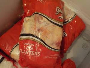 lot 334 image: 10 lb. Bag Frozen Chicken Leg Quart...