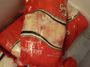 lot 335 image: 10 lb. Bag Frozen Chicken Leg Quart...