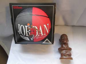 lot 514 image: Michael Jordan mini Wilson basketba...