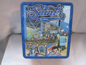 lot 533 image: St Paul Saints metal lunchbox (miss...
