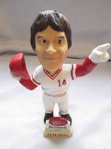lot 540 image: Pete Rose 7 bobblehead genuine han...