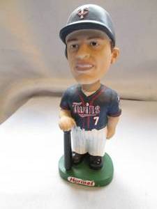 lot 543 image: Joe Mauer 7 bobblehead genuine han...