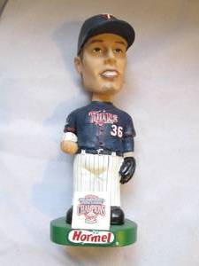 lot 580 image: Joe Nathan 7 bobblehead genuine ha...