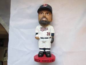 lot 587 image: Rick Aguilera 7 bobblehead genuine...
