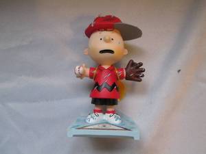 lot 593 image: Charlie Brown baseball 6 statue...