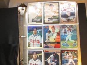 lot 605 image: Chipper Jones large binder FULL of ...