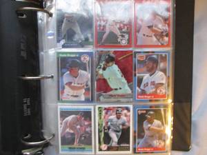 lot 610 image: Wade Boggs large binder 50% full...