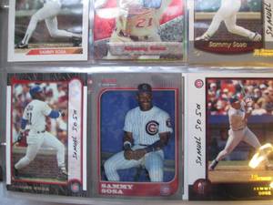 lot 617 image: Sammy Sosa binder OVERFULL...