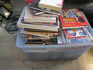 lot 339 image: Large tote filled with books for yo...