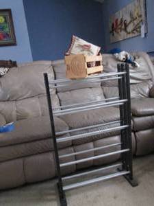 lot 340 image: Wood DVD rack and Napa valley CD ho...