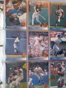 lot 638 image: Large binder 50% full of 1993 Upper...