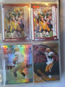 lot 649 image: Brett Favre small binder mostly ful...