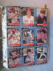 lot 678 image: 1990 and 1991 binder FULL of baseba...