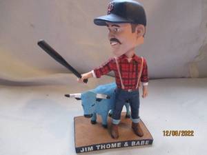 lot 693 image: Jim Thome and Babe lumberjack bobbl...
