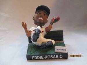 lot 715 image: Eddie Rosario sliding bobble head...