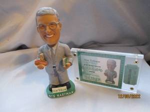 lot 740 image: Sid Hartman bobble head with authen...