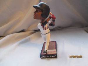 lot 753 image: Miguel Sano batting bobble head...
