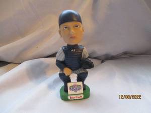 lot 752 image: Pierzynski painted bobble head...