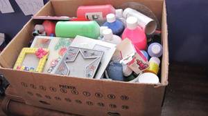 lot 21 image: Huge Assortment of crafting paints ...