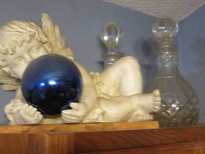 lot 410 image: 3 piece lot. 2 leaded crystal decan...