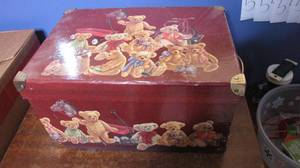 lot 53 image: Decorative storage box filled with ...