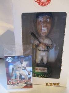 lot 820 image: Alex Rodriguez bobble head with car...