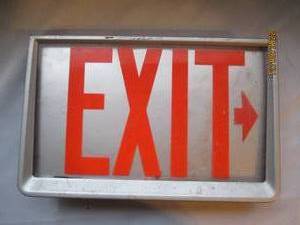 lot 823 image: Exit Sign uninstalled from building...