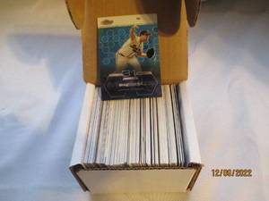 lot 857 image: Gregg Maddux box of cards...