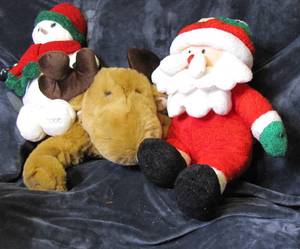 lot 77 image: Santa, Snowman and Reindeer Set of...