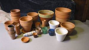 lot 117 image: Terra Cotta Planters