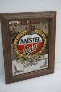 lot 1 image: Amstel beer mirror