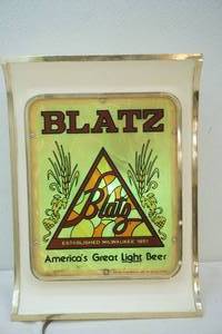 lot 10 image: Blatz beer sign