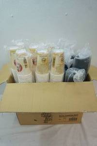 lot 62 image: coffee cups , lids