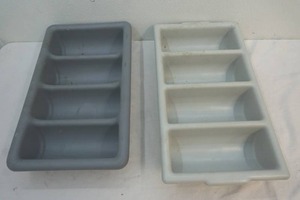 lot 76 image: silverware holder trays