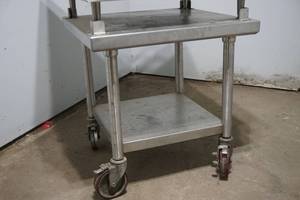 lot 176 image: stainless steel work table